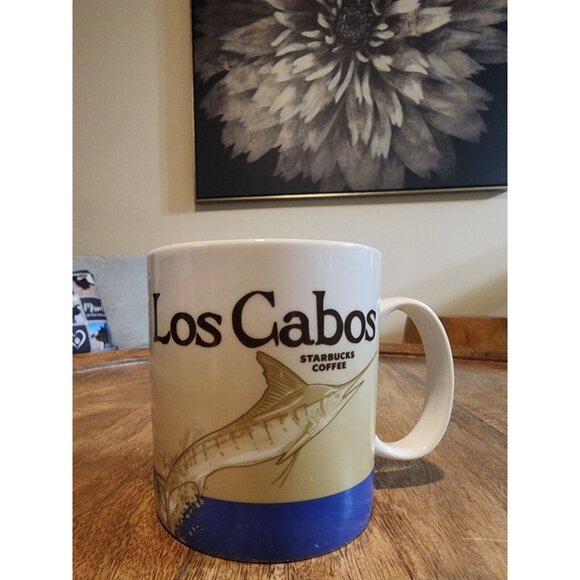 2014 Starbucks Los Cabos Mexico Marlin Coffee Cup Tea Mug | 16oz - Picture 1 of 7